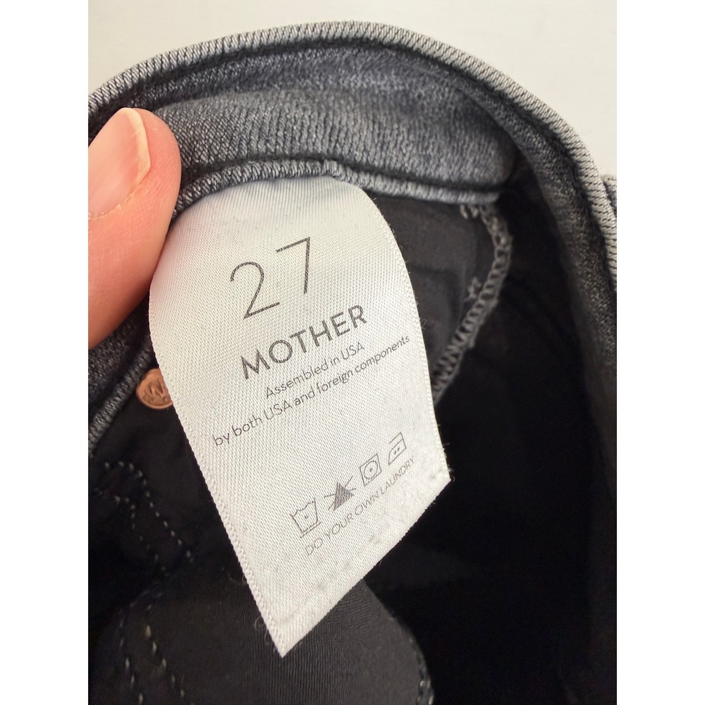 Mother THE PIXIE DAZZLER ANKLE FRAY Jeans Women 27 DIGGING UP DIRT Button Fly - Picture 8 of 12